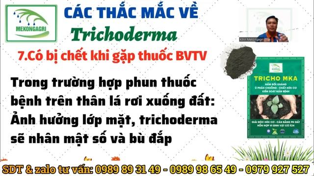 10 thắc mắc về sử dụng Trichoderma | Trico trộn phân bón, thuốc BVTV được không? | Trico Mekongagri