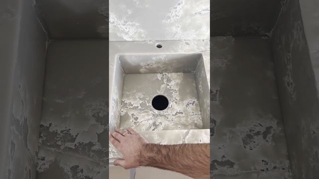 ⚫Столешница + остров + стеновая панель из кварцевого агломерата Этнакварц  - White Ice EQPM 023 ⚫