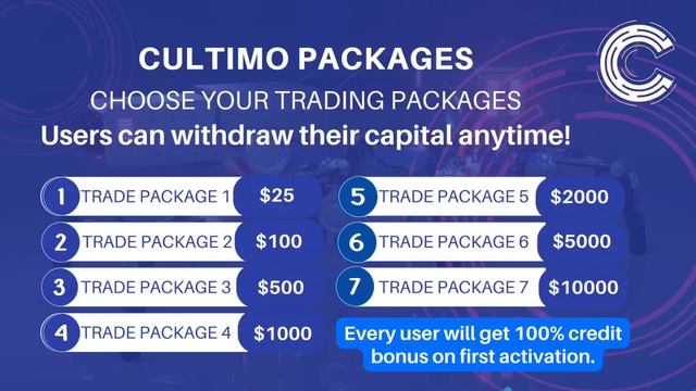 Cultimo Full plan !! Join & Get Free 10$ Bonus !! New mlm plan launch today !! new mlm plan