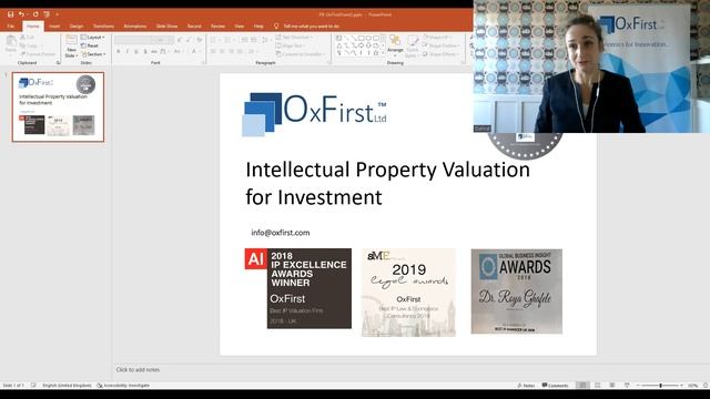 IP Valuation for Investment