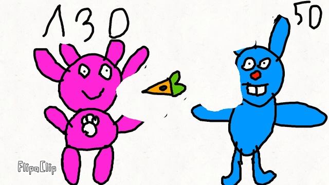 #MY2D#флипаклип лунтик против кроша