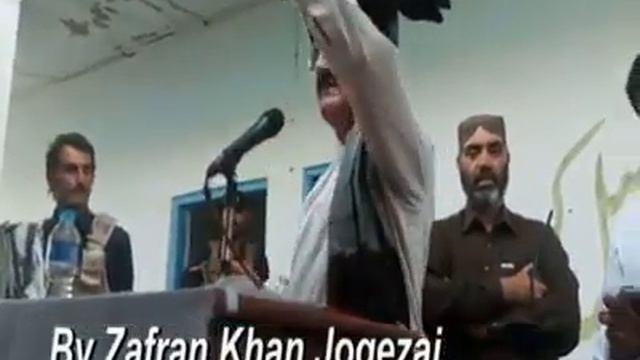 Pashtonkhowa Milli Awami Party ke markazi rehnuma Mohtram Nawab Ayaz Khan Jogezai Muslim bAgh mai