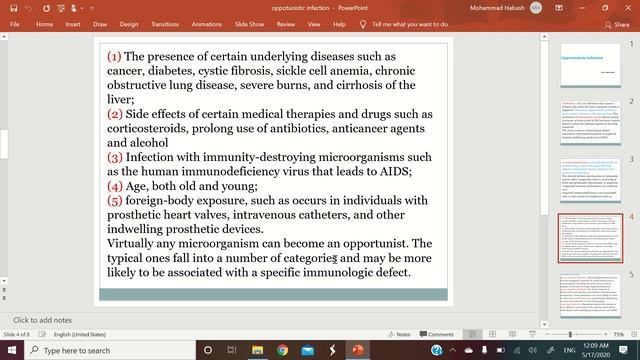 apportunistic infection