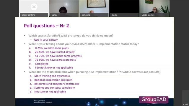 GroupEAD Webinar - Building SWIM on a solid AIM foundation (28-APR-2020)