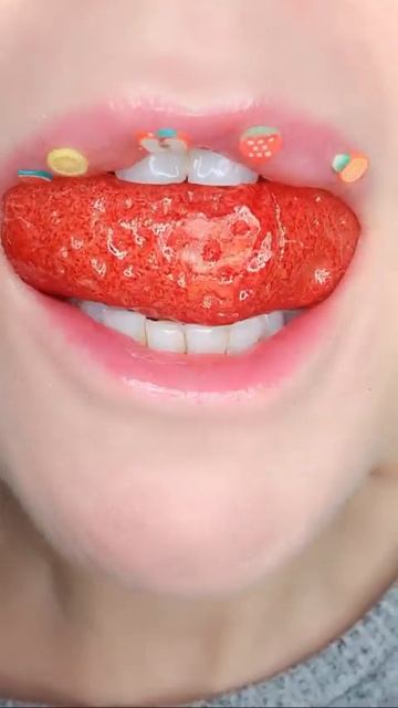 ASMR Satisfying Marzipan Strawberry     asmr  Satisfying  shorts1080P HD