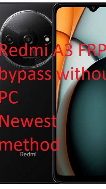 Redmi A3 FRP Без ПК, без второго телефона. Новый простой метод.