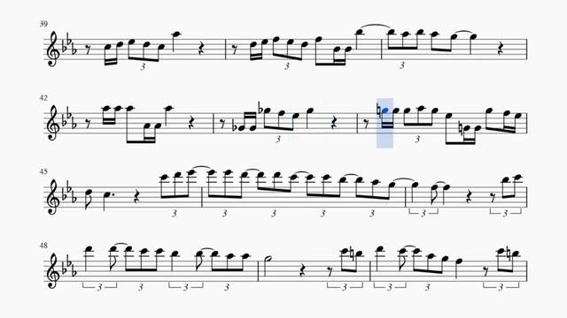 Сталкер - Журавли. А.Державин - С.Костров. Для альт саксофона(360P)