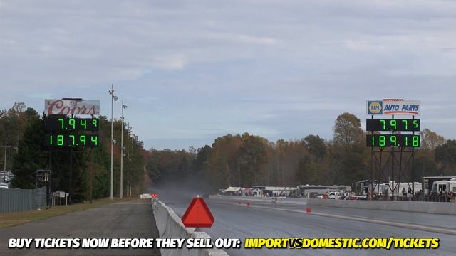 Side By Side 7 Second Pass! Robb Mapps Civic EG VS Faster Motorsports Civic Coupe - World Cup Final