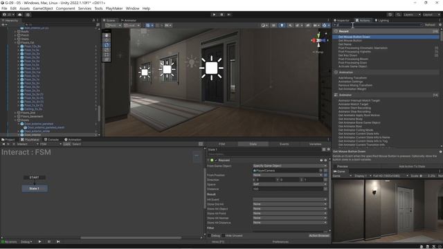 DevLog #3 Mouse pick and raycast fixed.  Unity Playmaker beginner.