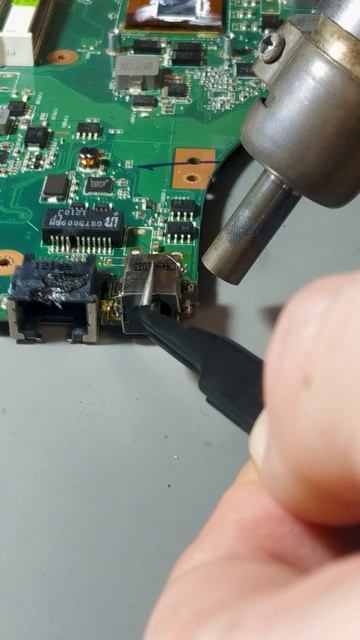 Перепайка разъёма на Asus К53S или хвостатый ноутбук.
