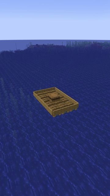 Плот в майнкрафте #майнкрафт #постройки #майнкрафтпостройки #shorts #minecraft