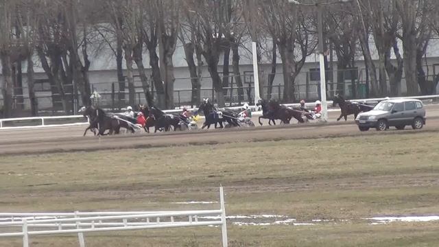 Московский ипподром. Бега. 06.04.14. Квалификационный заезд 1а(110)