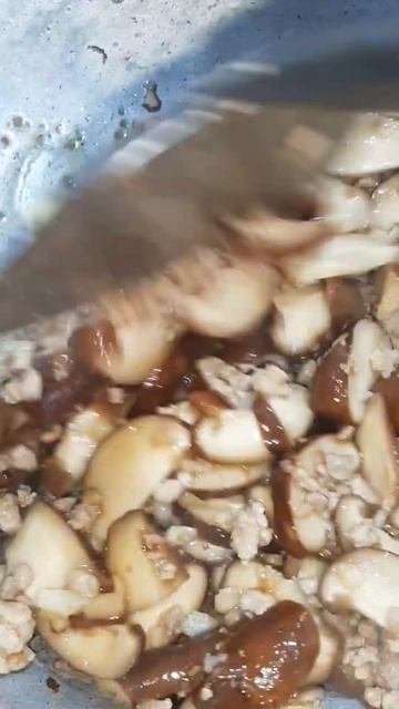 #shorts | เห็ดหอมผัดหมูสับ Stir Fried Shiitake with Minced Pork | Thai Food | My Style My Food