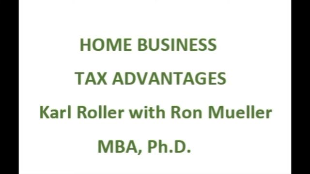 Home Based Business Tax Advantage
