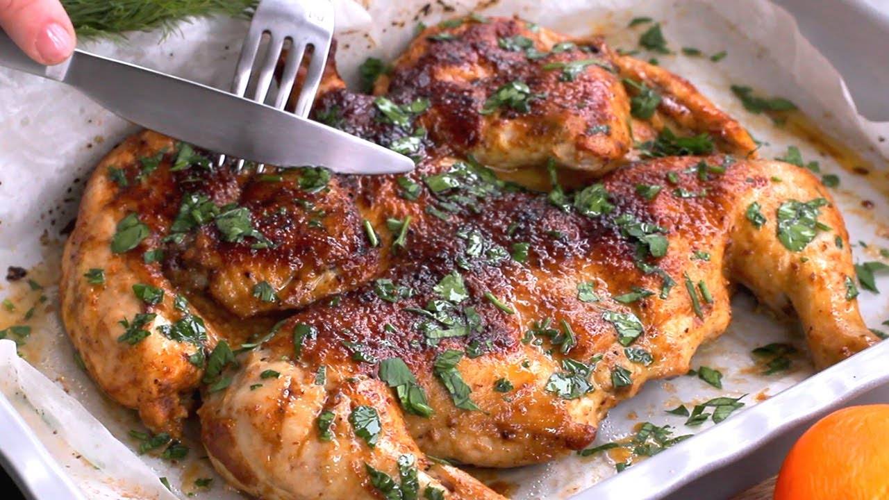 Побалуйте себя этой сочной курицей Spatchcock на праздники! Жареная вкусная курица!