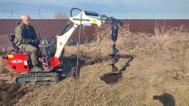 Бурение под столбы забора