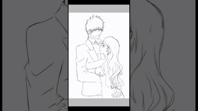 Bleach | Ichigo and Orihime  | IchiHime speed drawing / Блич | Ичиго и Орихиме