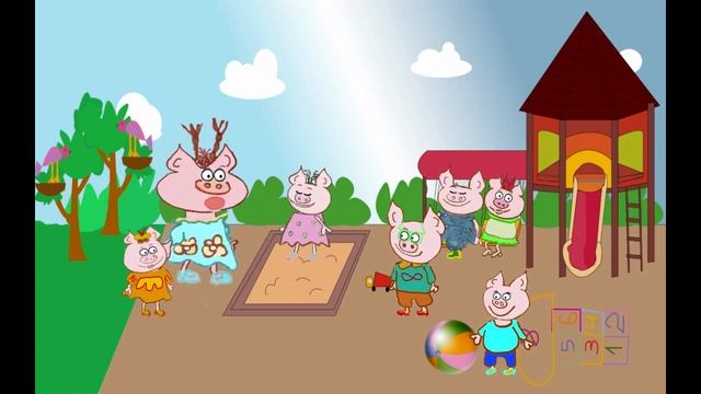 Свинки!!!Добрый мультик про смешных милых хрюшек "Хрюняшки" серия №1.