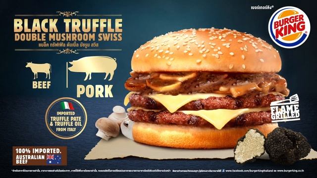 Burger King  BLACK TRUFFLE &  PROMOTION 59 BAHT