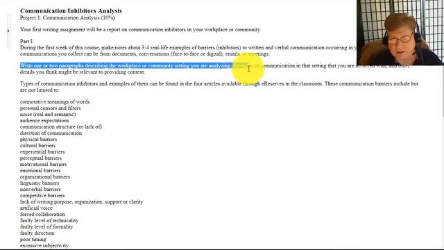 WRTG 394 Advanced Business Writing - Week 1 Assignment Overview