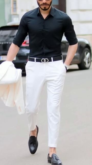 best Black shirt combination for men 👔👕#shorts #fashion