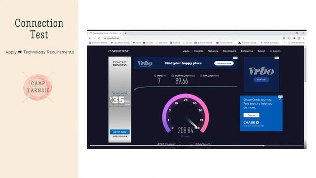 Internet Speed for Live Streaming to Virtual Fiber Festivals