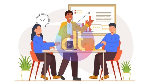 Business Activities Vector Animation Scene