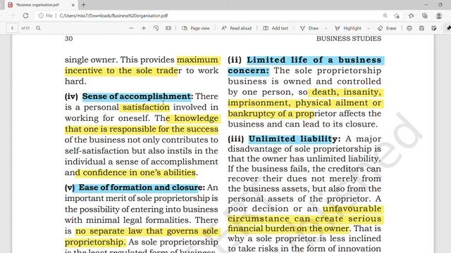 "Forms of Business organization" B com(Hons) explanation in Hindi #Commerce