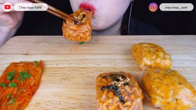 ASMR FIRE NOODLES, CHEESY CARBO, ENOKI MUSHROOMS WRAPS불닭쌈, 치즈까르보불닭쌈, 불닭팽이버섯쌈 리얼사운드 먹방 EATING MUKBAN