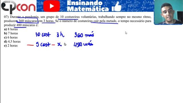 CONCURSO PREF. MUN. AREIA - PB - PREPARAÇÃO DE MATEMÁTICA PROVA NÍVEL FUNDAMENTAL E MÉDIO - CPCON 💣