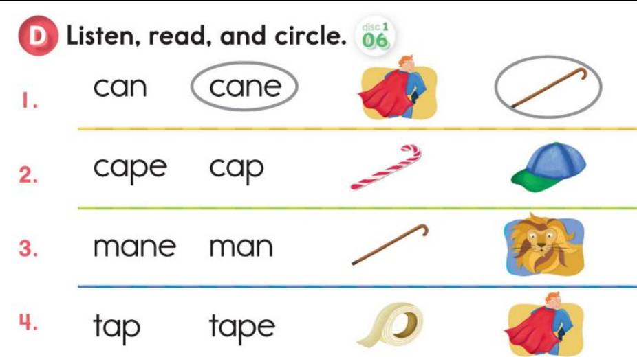 Oxford Phonics 6 Unit 1 disk 1 track 06