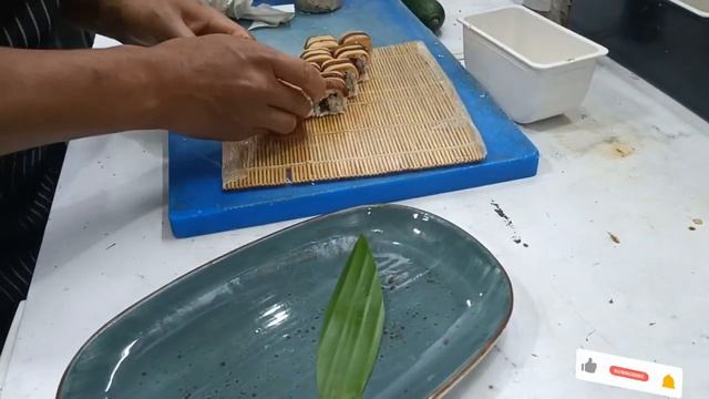 truffle mushroom sushi roll meke it' by josh chef