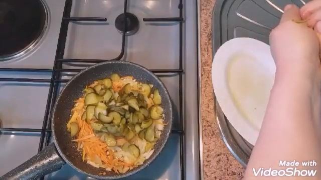 БЫСТРАЯ ЗАКУСКА ИЗ ОГУРЦОВ.