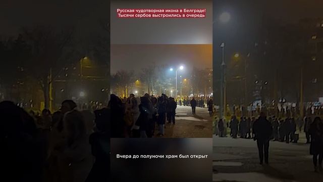 Русская чудотворная икона в Белграде! Тысячи сербов выстроились в многокилометровую очередь