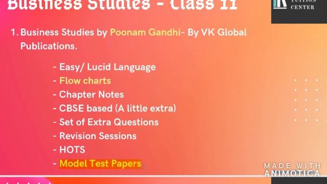 Best Reference Books for BUSINESS STUDIES Class 11 || Tips to Score 100 marks