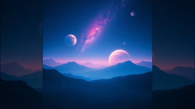 Космическая музыка для души созданная через нейросеть