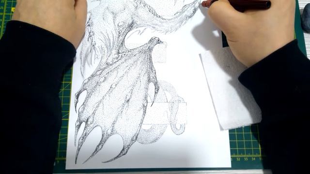 Буквиця "Е"/initial "Е".  Mалювання, як намалювати дракона/  how to draw dragon.Абетка з драконами.