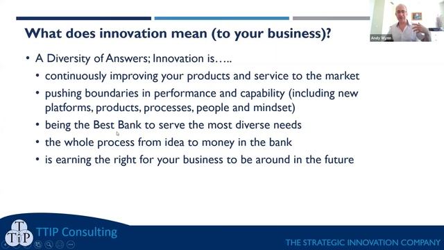 What does Innovation mean to your business?