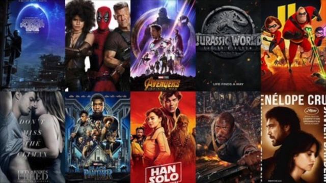 Las 10 Películas mas taquilleras del 2018