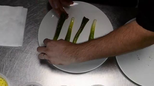 Baby Leek Truffle Vinaigrette