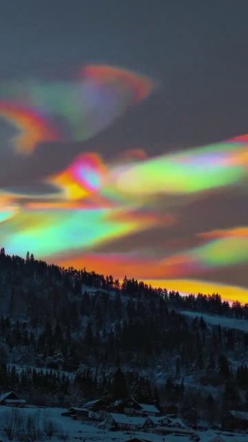😍 Полярные стратосферные облака