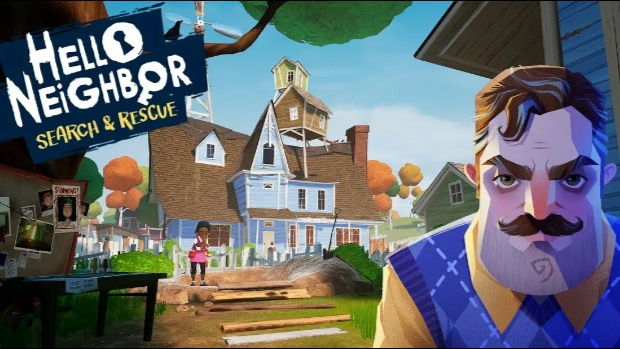 играю в hello neighbor VR!