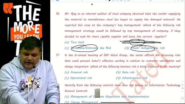 CA Inter 2022 - EIS Chapter-1 Question Bank MCQ