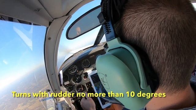 SLOW FLIGHT with full flaps in a Piper Cherokee 140 | Private Pilot Flight Review