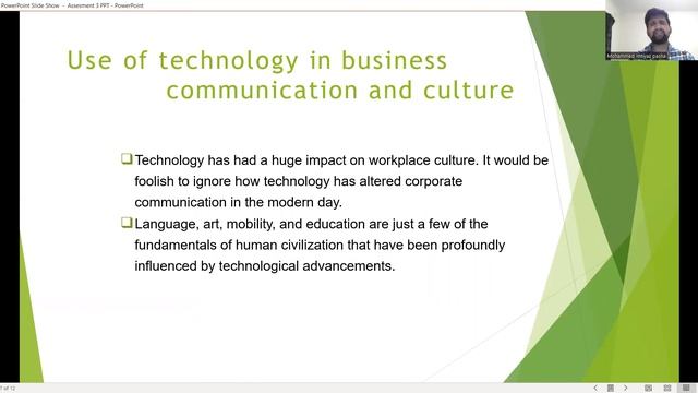 business communication and culture presentation