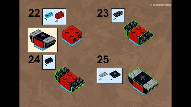 LEGO Creator 31147 MOC  instructions tutorial for HOT ROD & custom Photo Camera