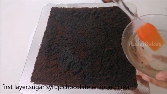 1.5 Kg Chocolate Truffle Cake Recipe | Fondant Naming | How To Make Chocolate Truffle Cake