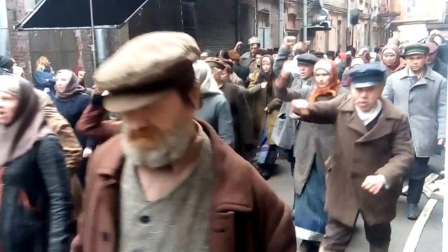 Съемка "Троцкий".Массовка в деле.