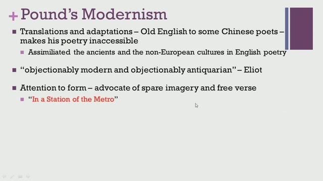 Modernist Poetry