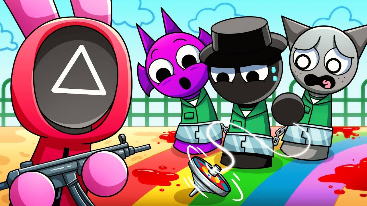 Игра в кальмара, но они СПРАНКИ?! (Sprunki) - GameToons Анимация | fReelaN SHOW